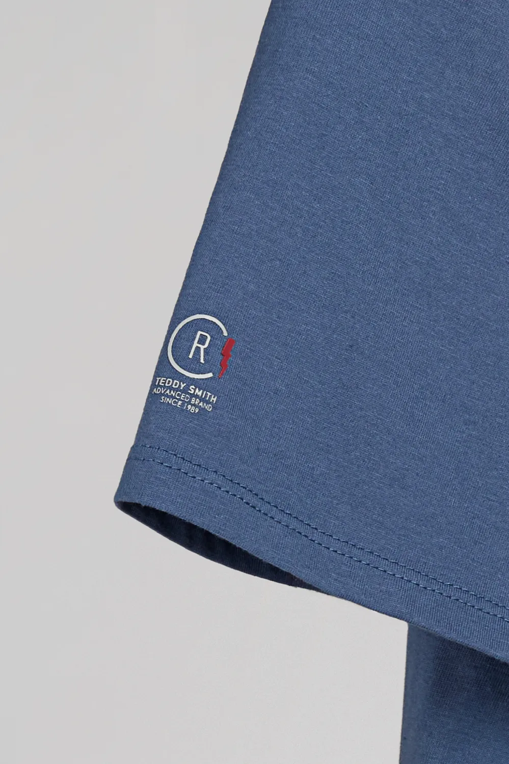 Teddy Smith T-Cars t-shirt uomo blu faded regular