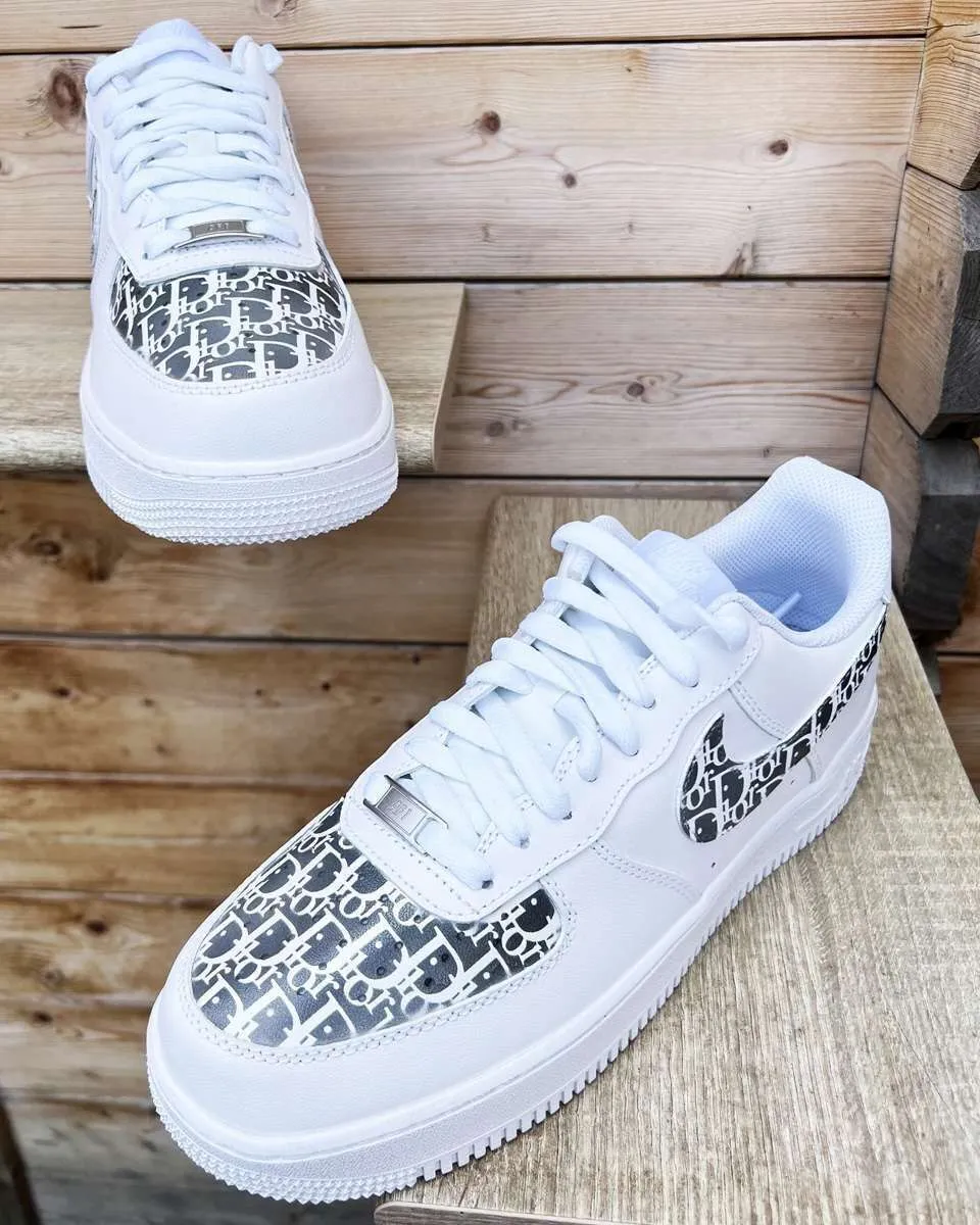Never Say Never Air Force 1 Sneakers Dior Grey