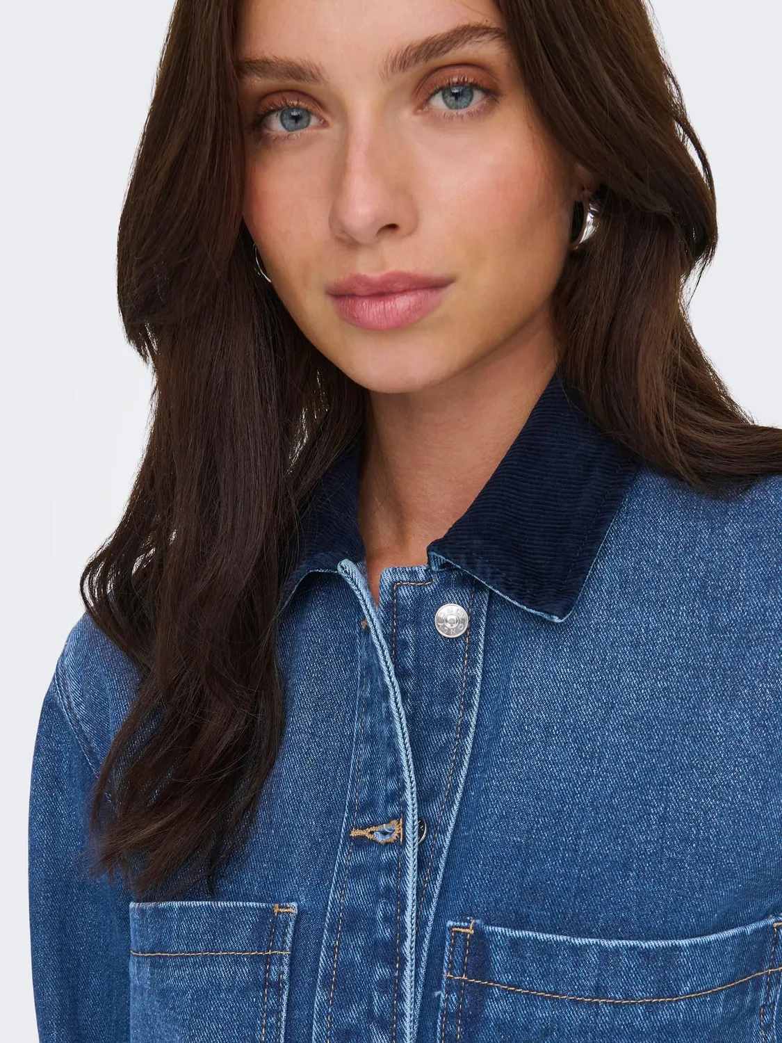 ONLY Onlcassie camicia jeans donna taglia L denim