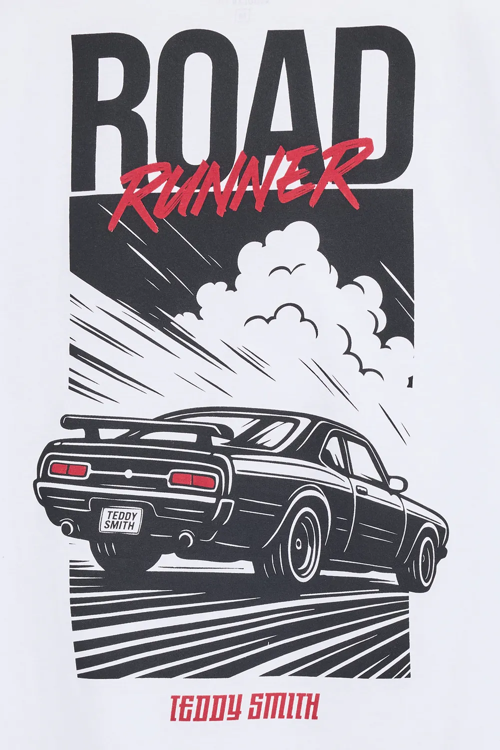 Teddy Smith T-Cars 2 MC t-shirt uomo bianca cotone