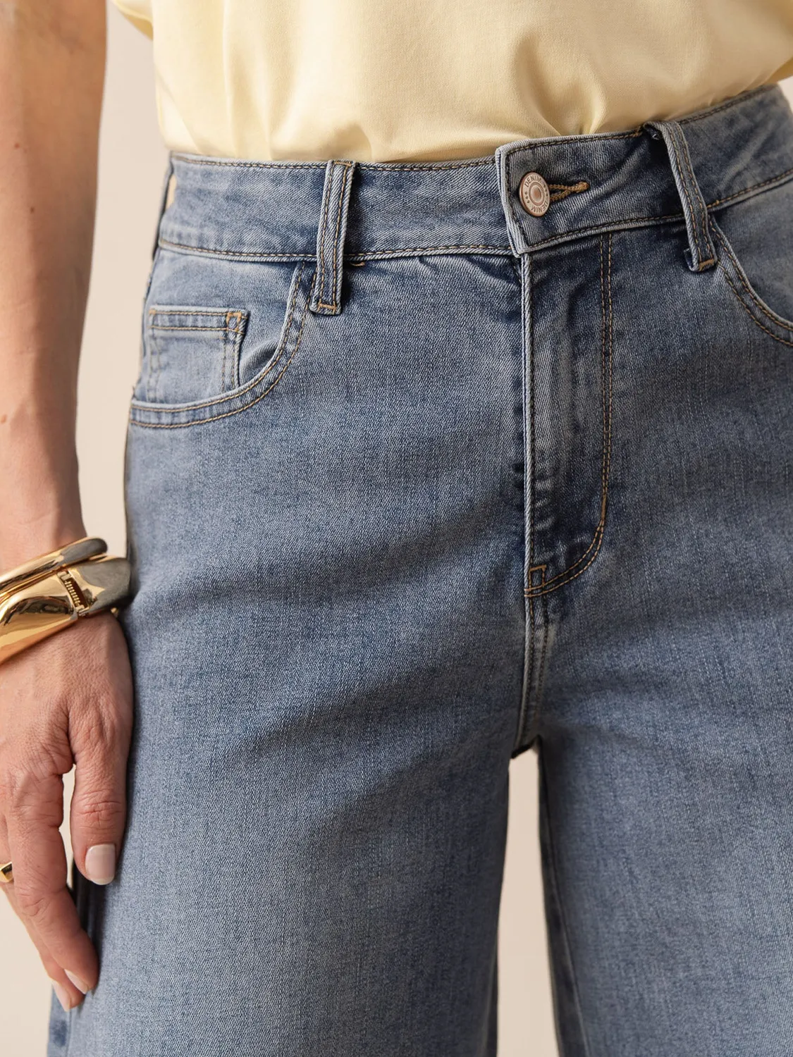 Oraije Pietro Jeans Palazzo Azzurro Soft Touch