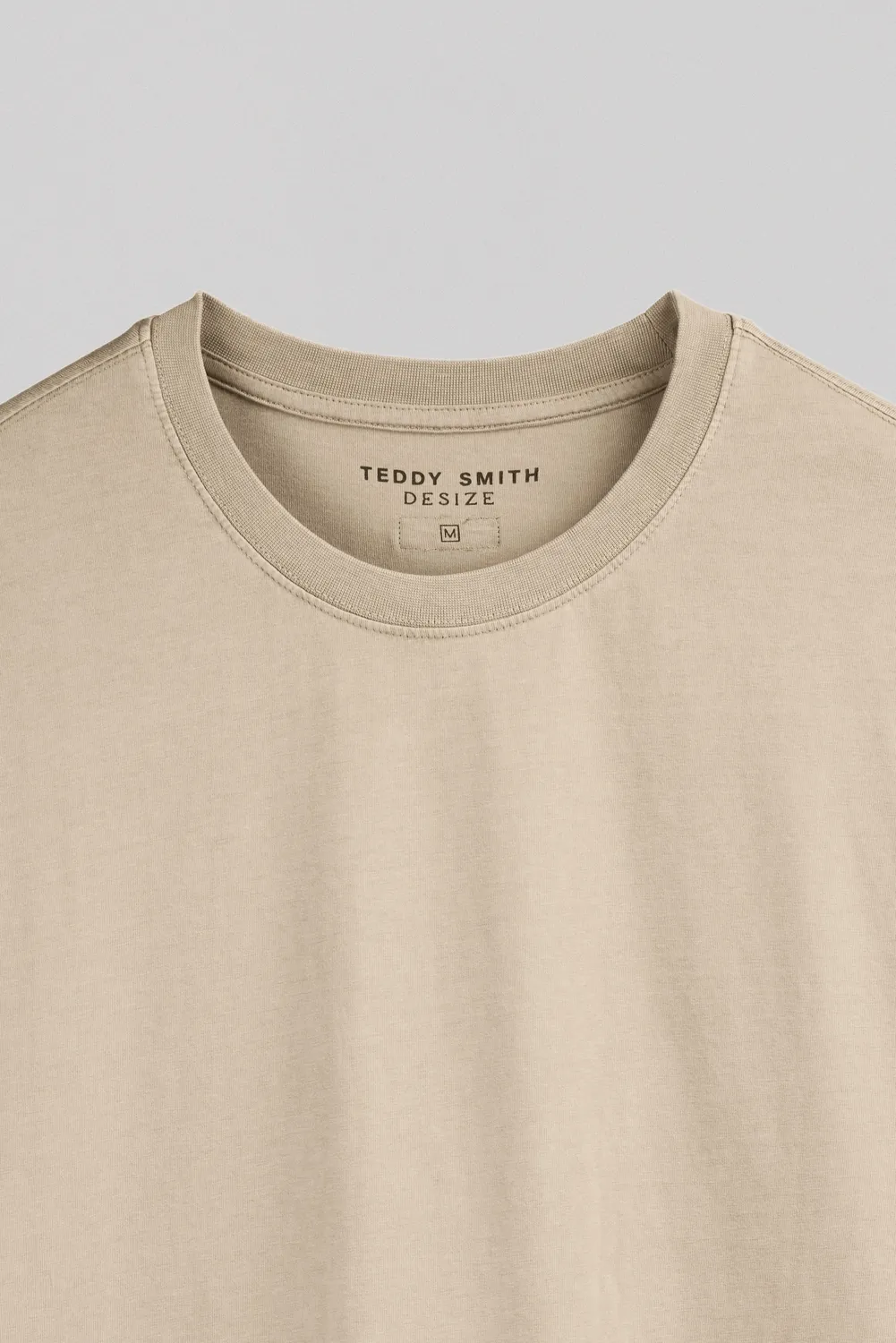 Teddy Smith Essential T-Essential t-shirt beige lino oversize