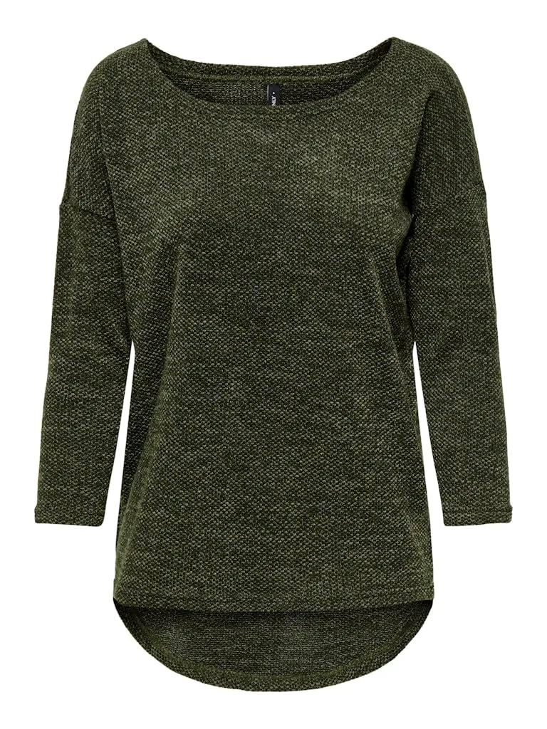 ONLY Onlalba top donna manica lunga nero