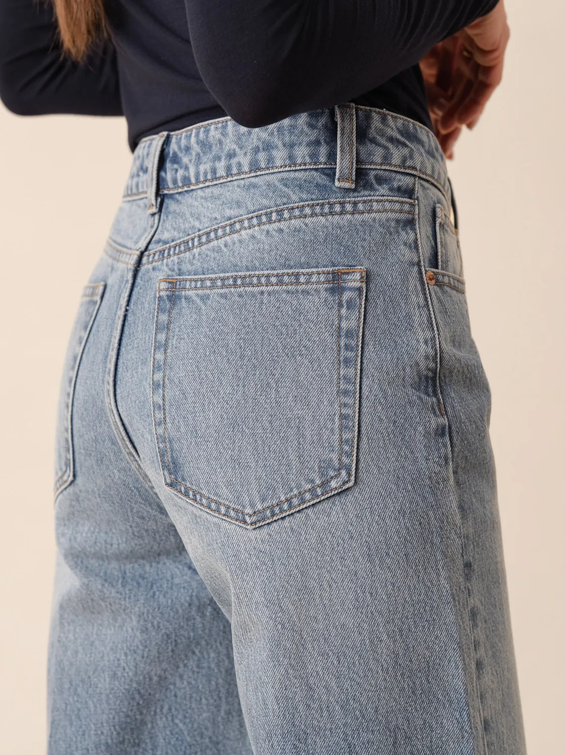 Oraije Dora jeans wide azzurro chiarissimo