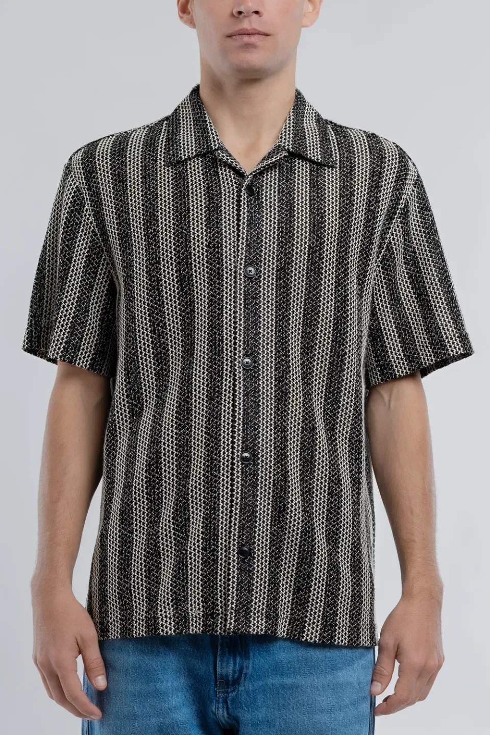 Teddy Smith C-Zeppelin camicia nera hawaiana