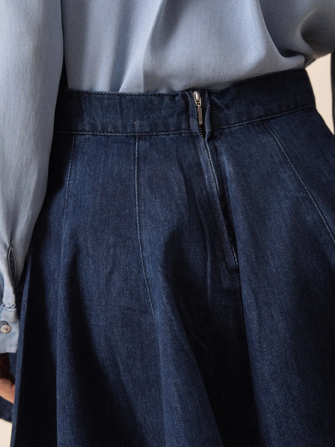 Oraije Joelle gonna denim svasata grezza