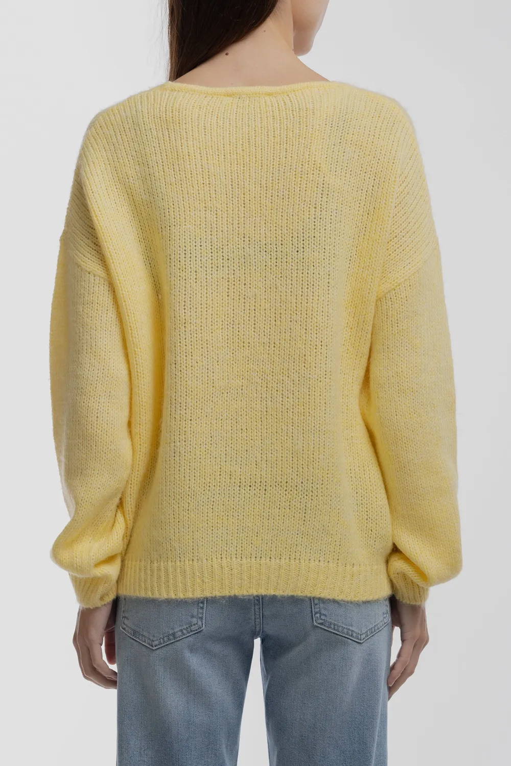 Teddy Smith P-Maggie maglione giallo limone lana