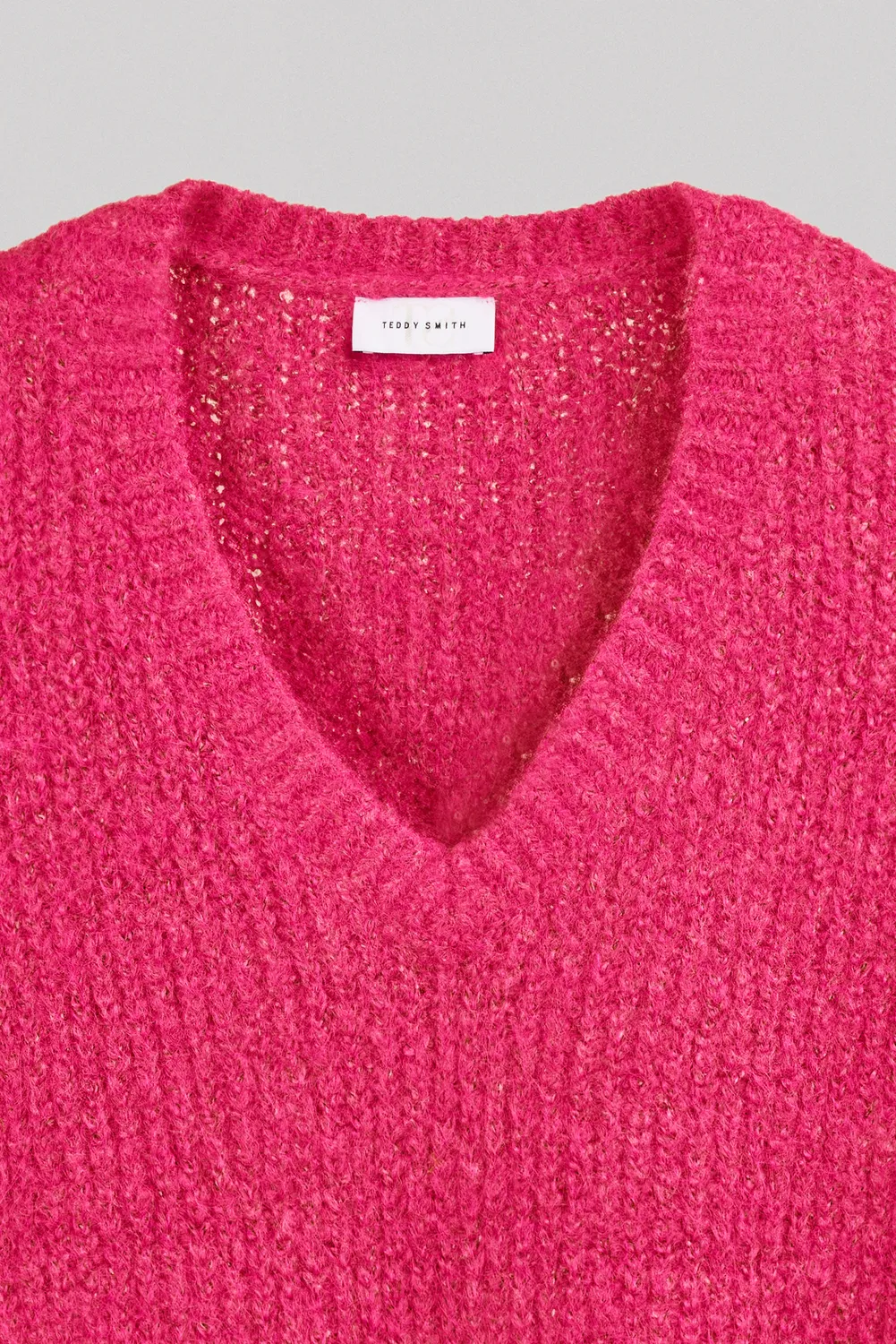 Teddy Smith P-Malia Gilet Donna Rosa Fluo Oversize