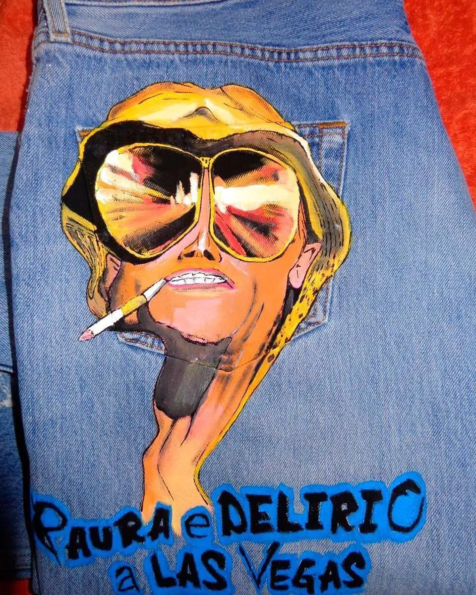 Levi's Vintage Paura e Delirio jeans dipinti a mano