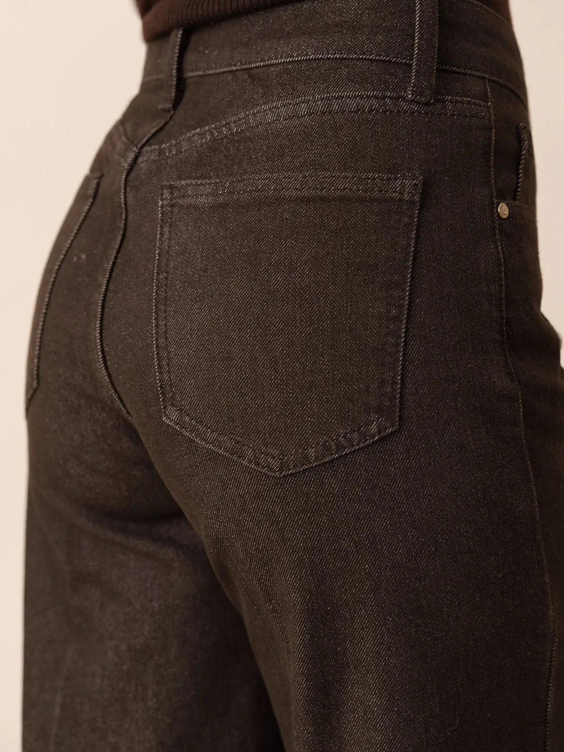 Oraije Vienna jeans wide brut cioccolato