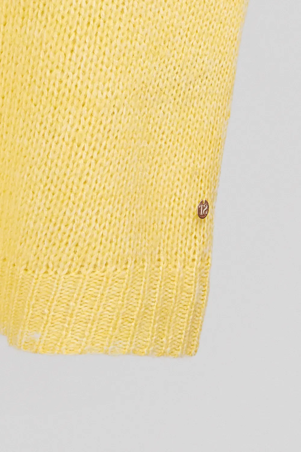 Teddy Smith P-Mochi Pull Donna Giallo Citrone Oversize Lana