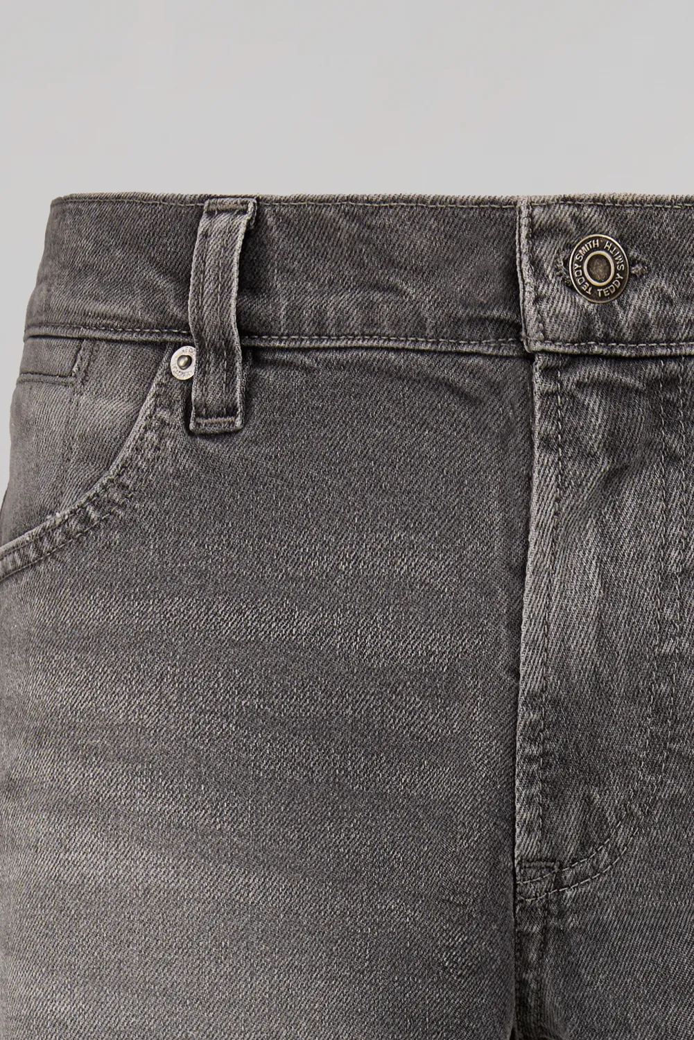 Teddy Smith Reg jeans uomo grigio dritto 5 tasche L32