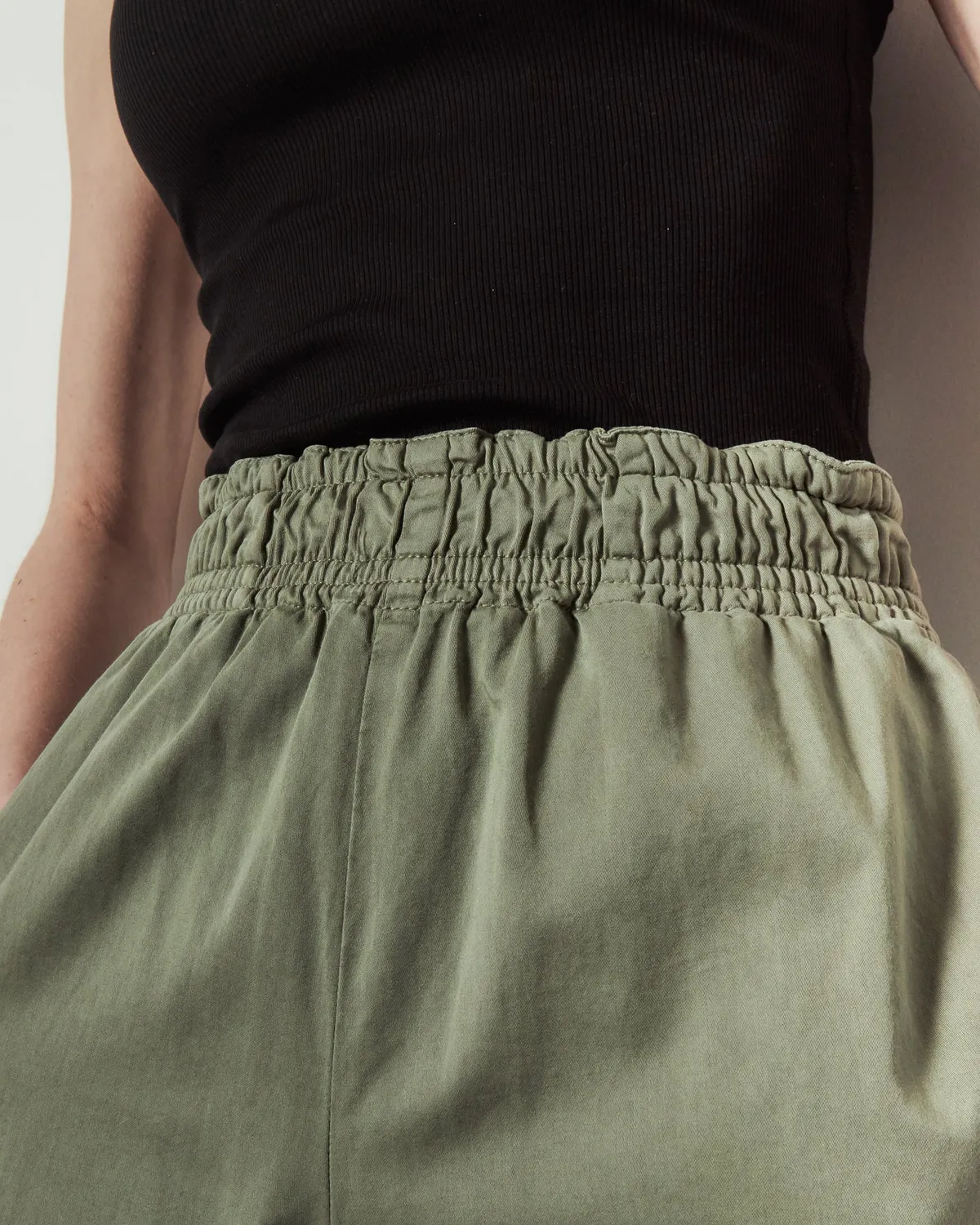 acquaverde Saphir pantalone light kaki vita alta