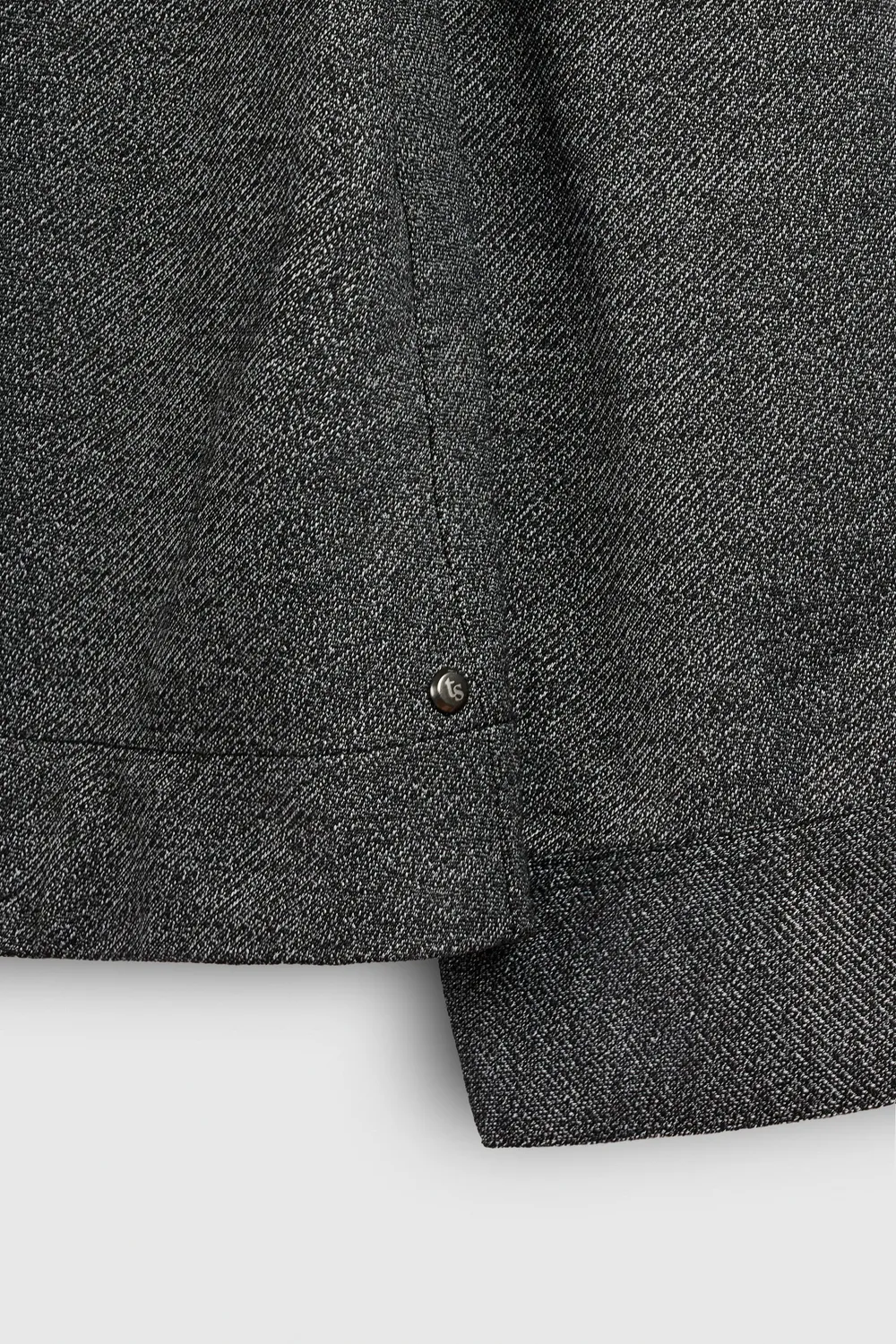 Teddy Smith C-William ML camicia nera bottoni snap