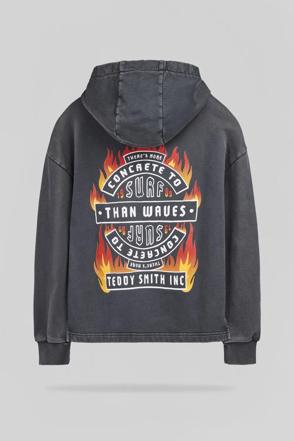 Teddy Smith S-Feu Hoody Jr Felpa Cappuccio Ragazzo Nera Cotone