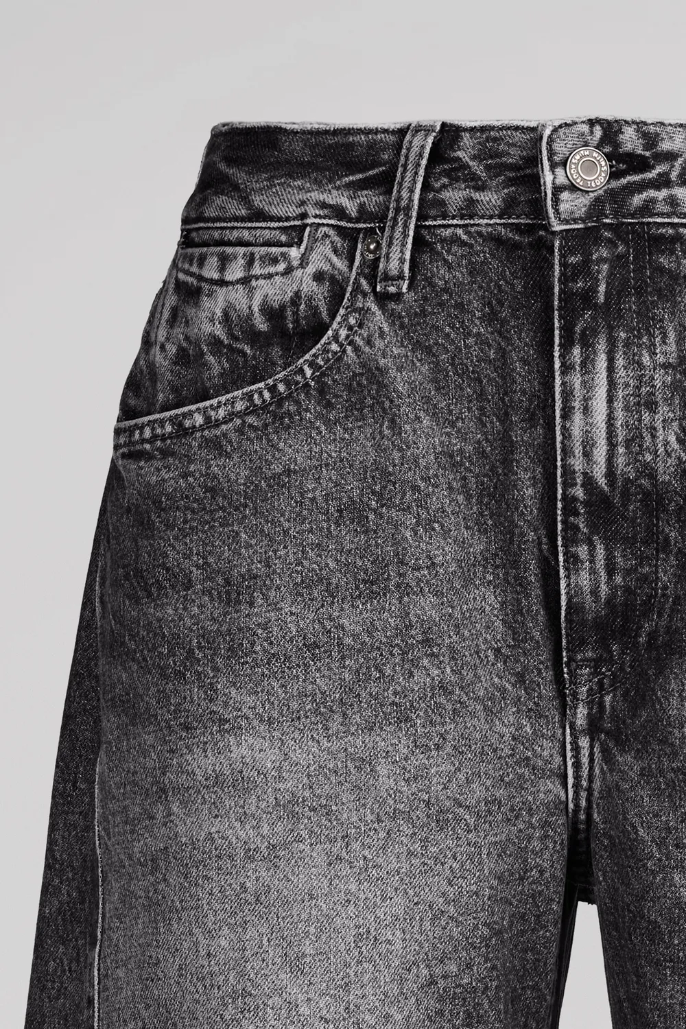 Teddy Smith Bea jeans donna nero barrel cotone