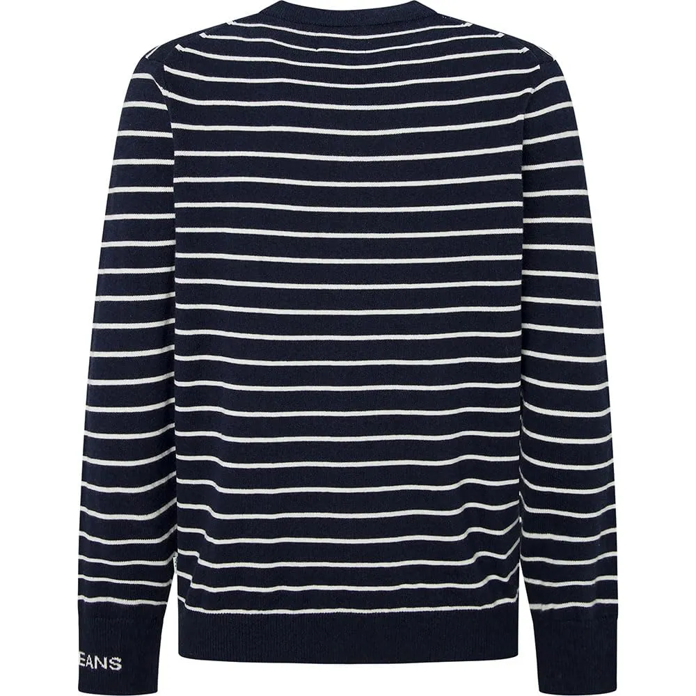 Pepe Jeans New Andre Maglione Uomo Rigato Taglia M