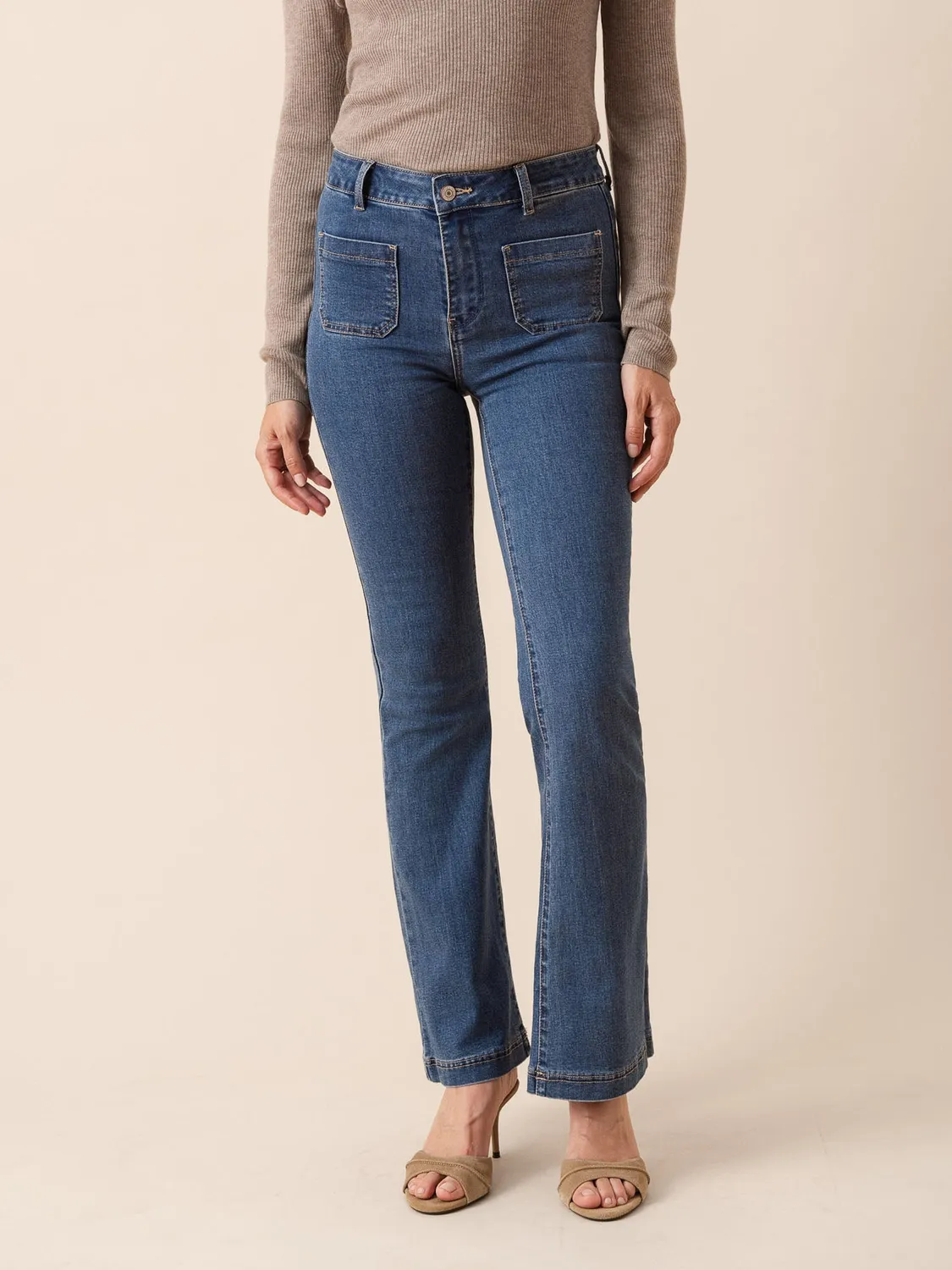 Oraije Francine jeans flare blu stone