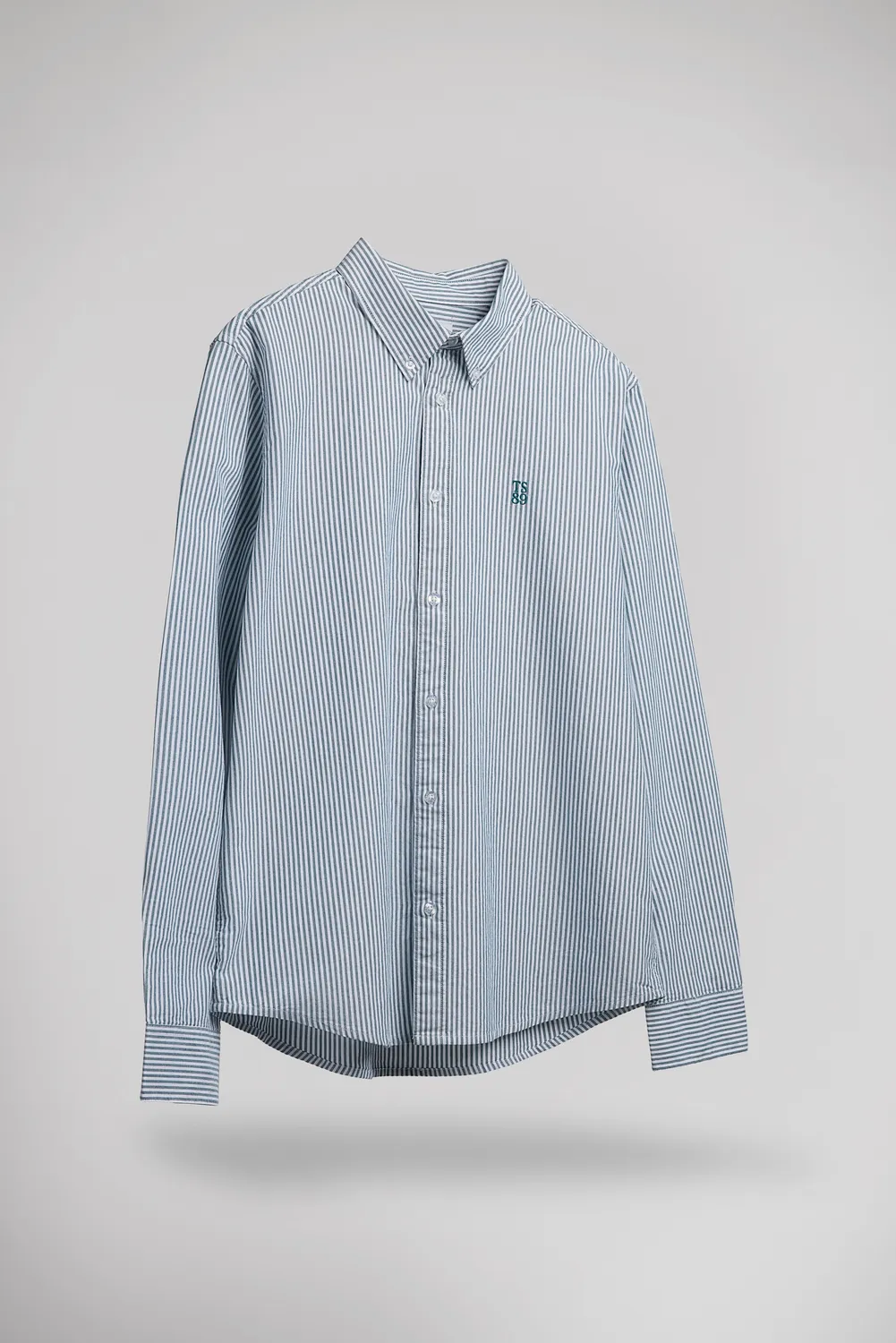Teddy Smith C-Stanley Camicia Righe Verde Cotone Uomo