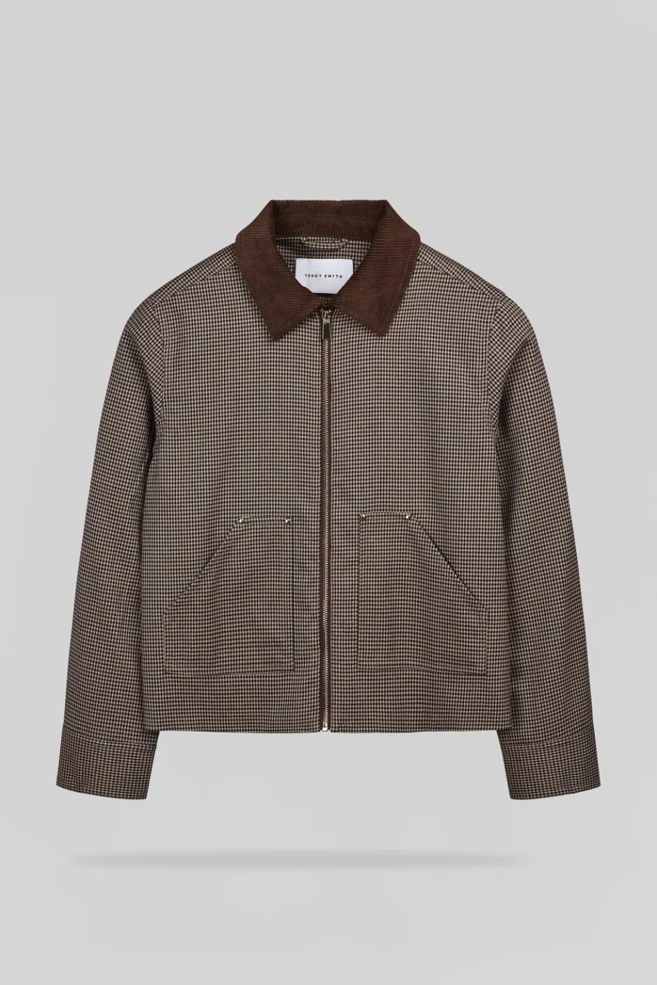 Teddy Smith B-Karo giacca donna beige quadri