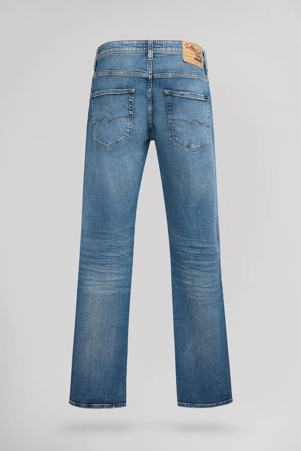 Teddy Smith Reg L32 jeans uomo dritto vintage dark denim