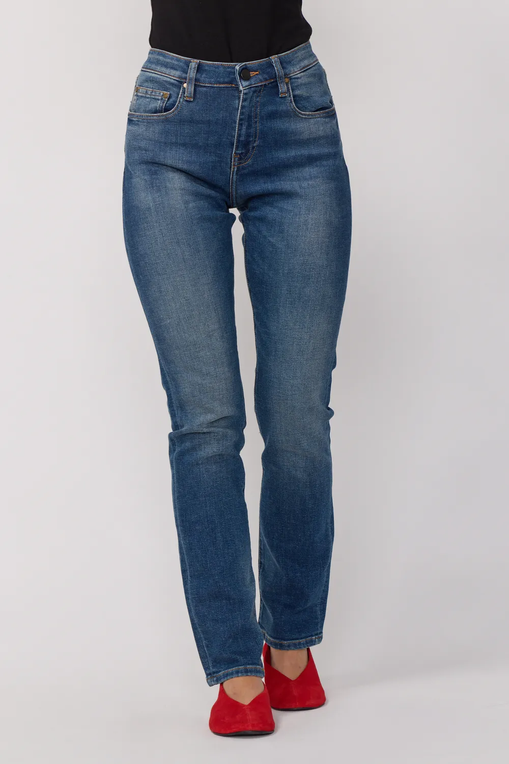 Acquaverde Diamond jeans Aged Wash dritti