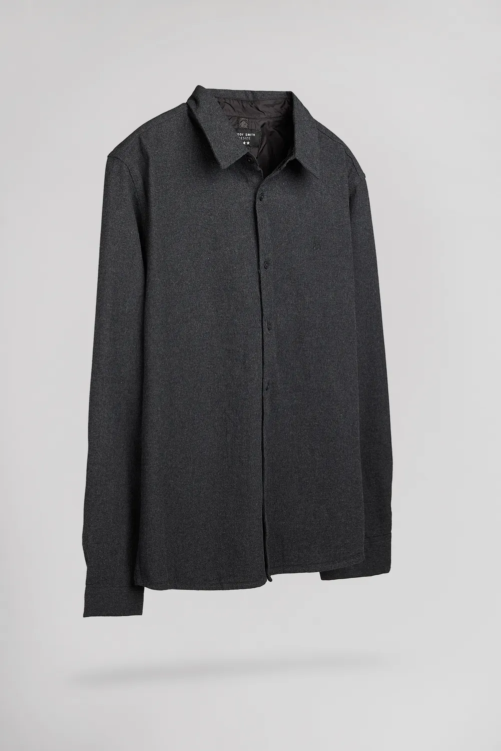 Teddy Smith C-Odin ML camicia flanella grigia uomo