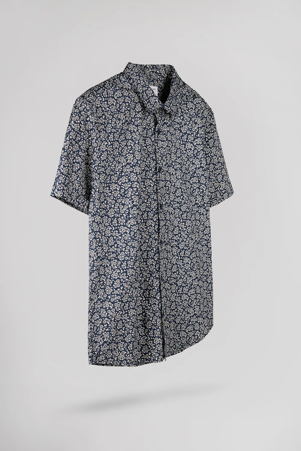 Teddy Smith Cut 2 camicia slim uomo blu floreale