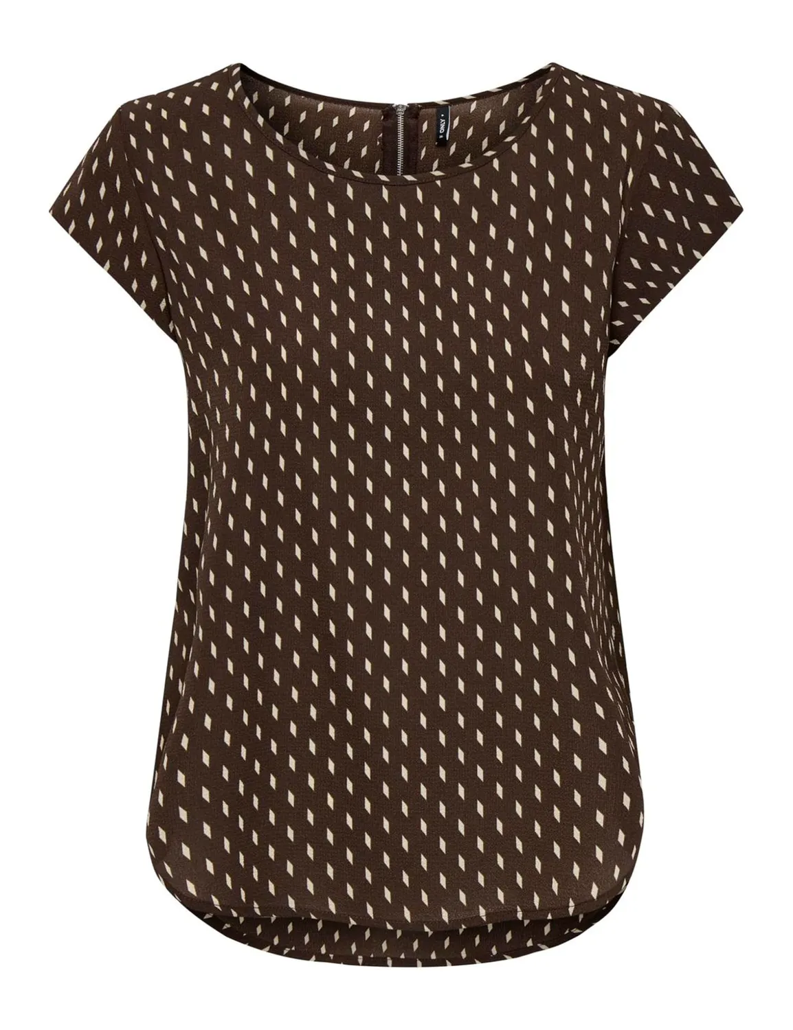 ONLY Onlvic top donna fantasia maniche corte tessuto