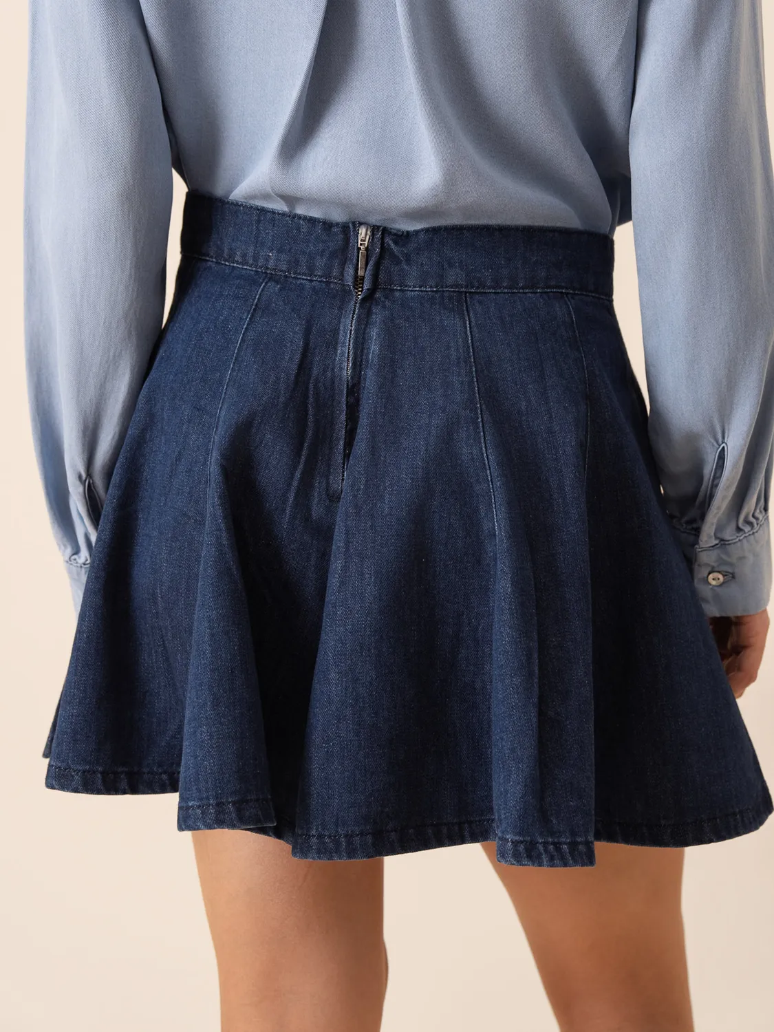 Oraije Joelle gonna denim svasata grezza