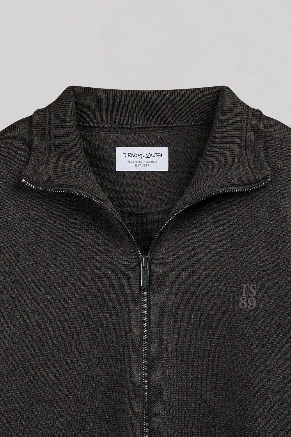 Teddy Smith G-Ettore 2 Gilet Uomo Nero Zip Cotone