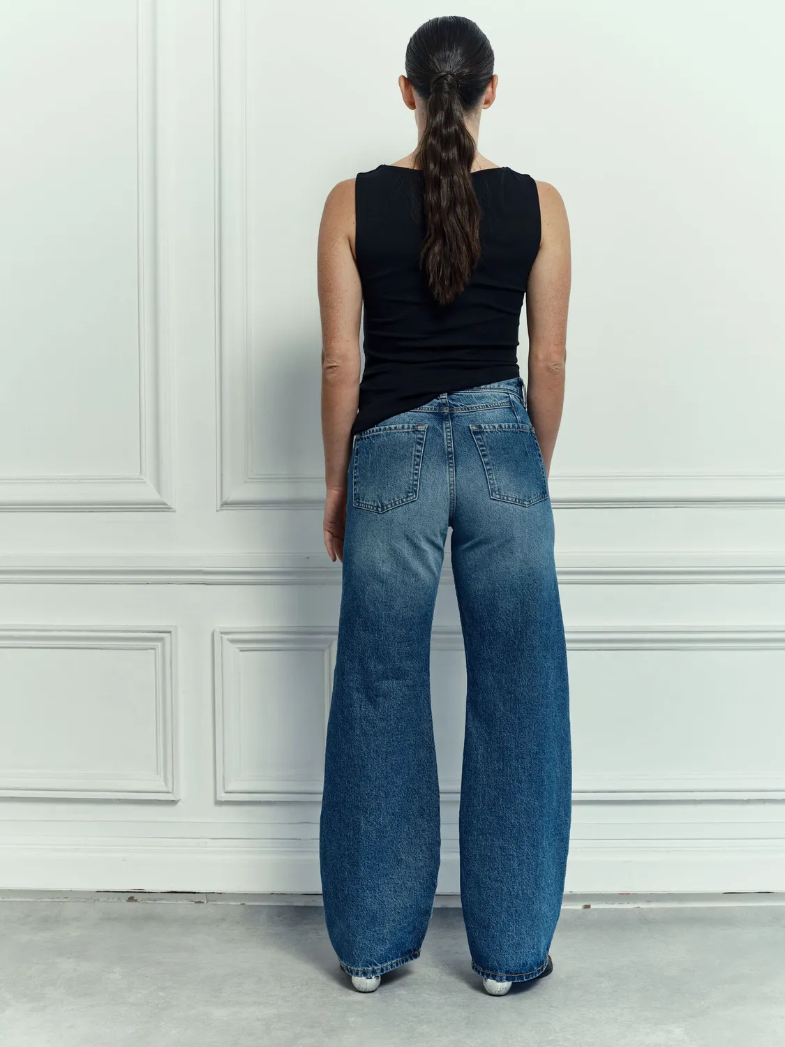 acquaverde Kendra jeans Aged Wash barrel