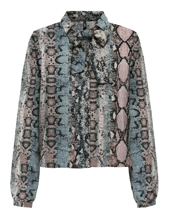ONLY Onlnova Tyla top donna fiocco blu