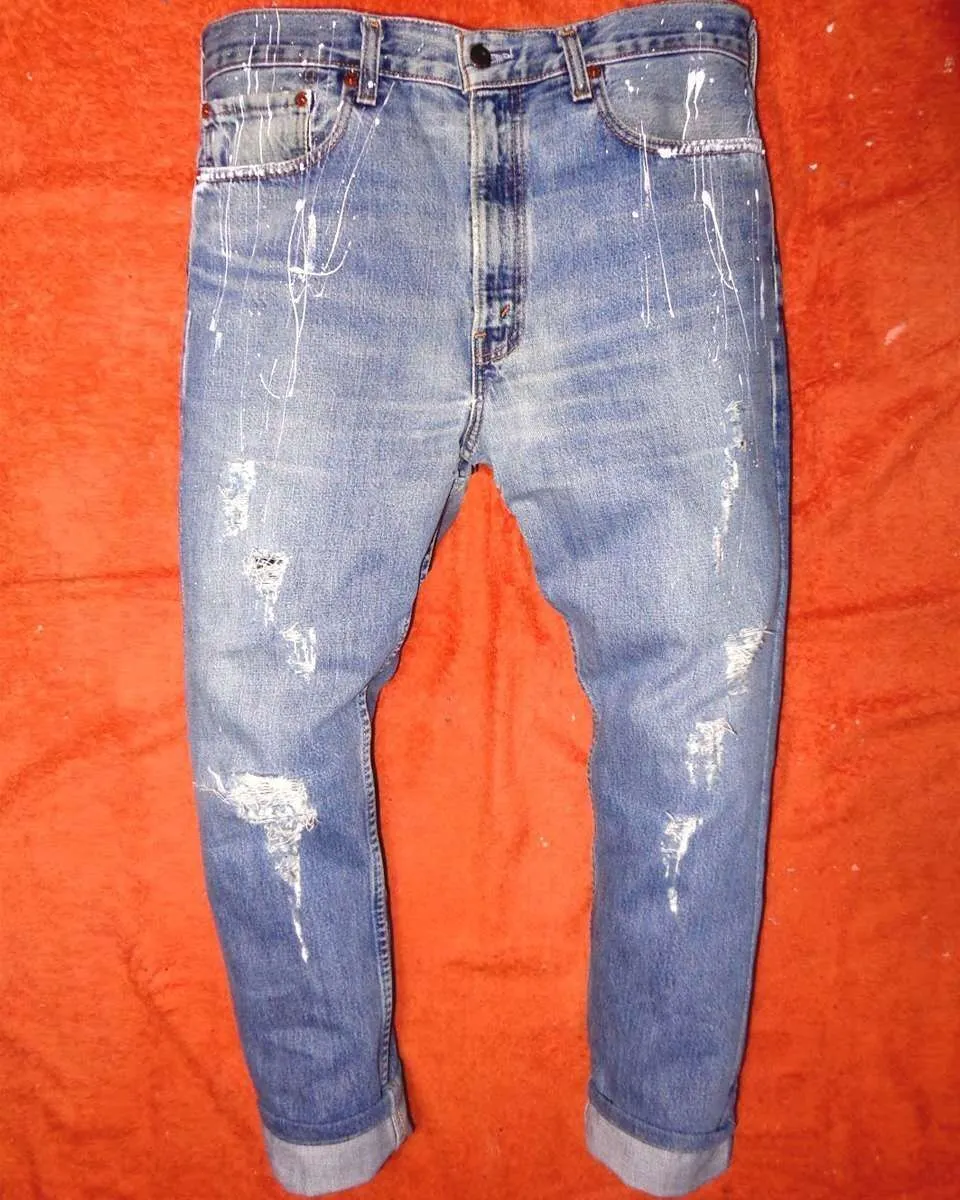 Levi’s Vintage Portuguese d’Ace jeans dipinti a mano One Piece