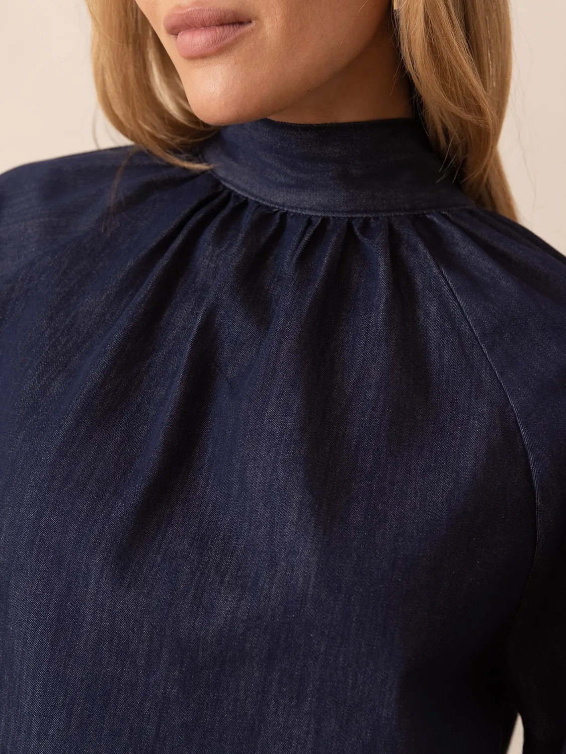 Oraije Charlotte camicia denim oversize brut
