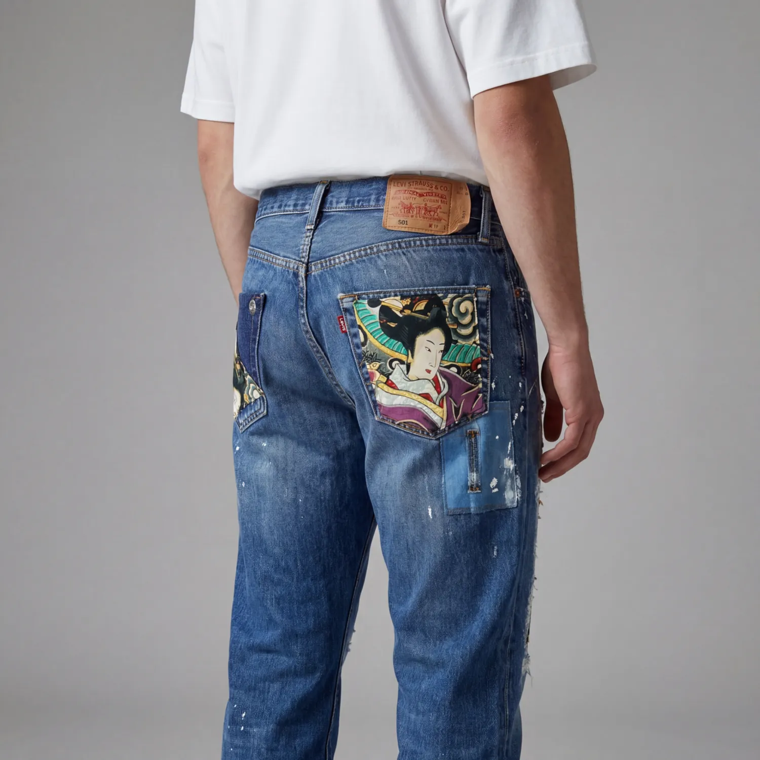 Never Say Never Levi's Vintage Jeans Geisha Serpente