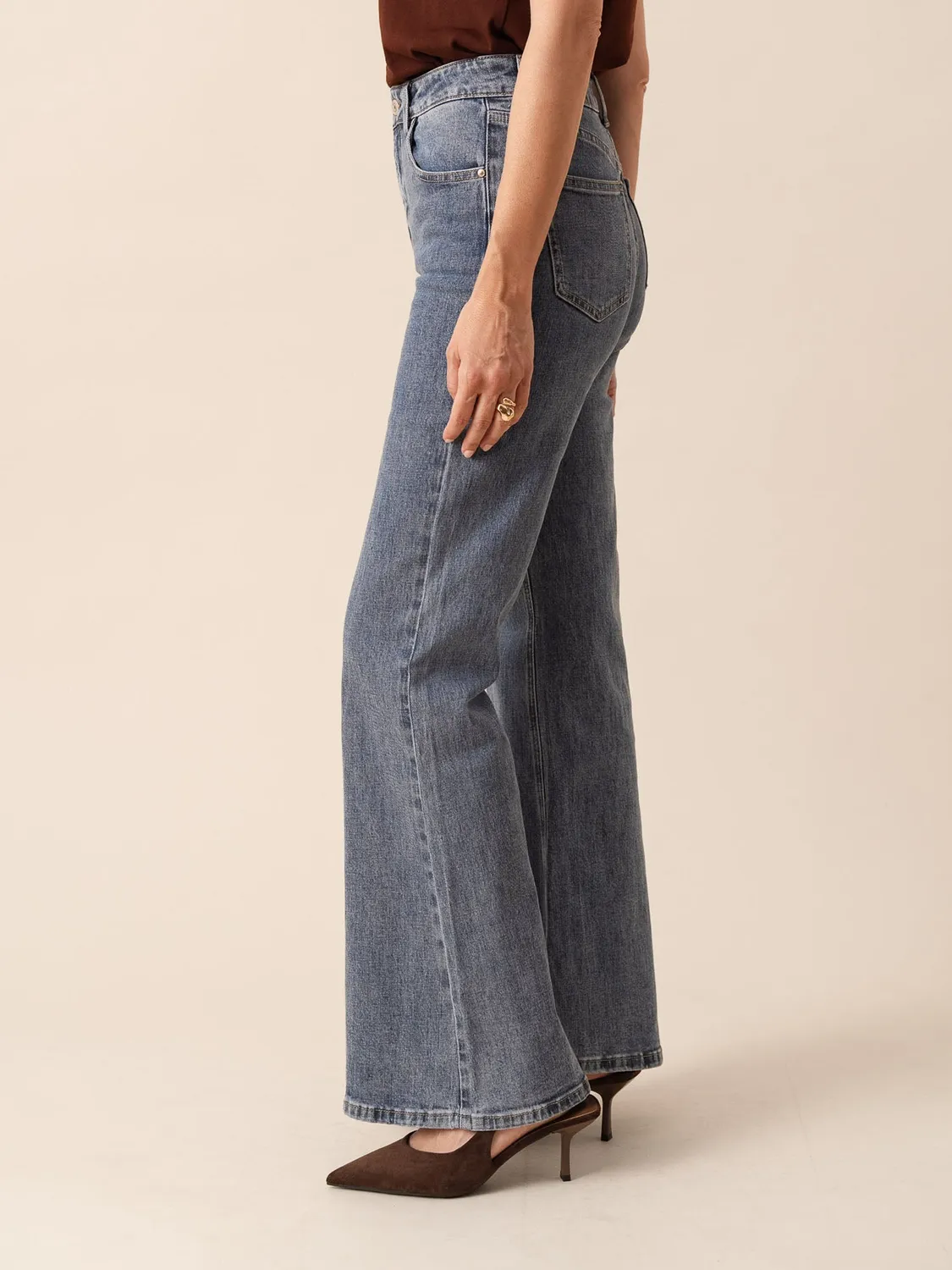 Oraije Emily jeans bootcut blu stone