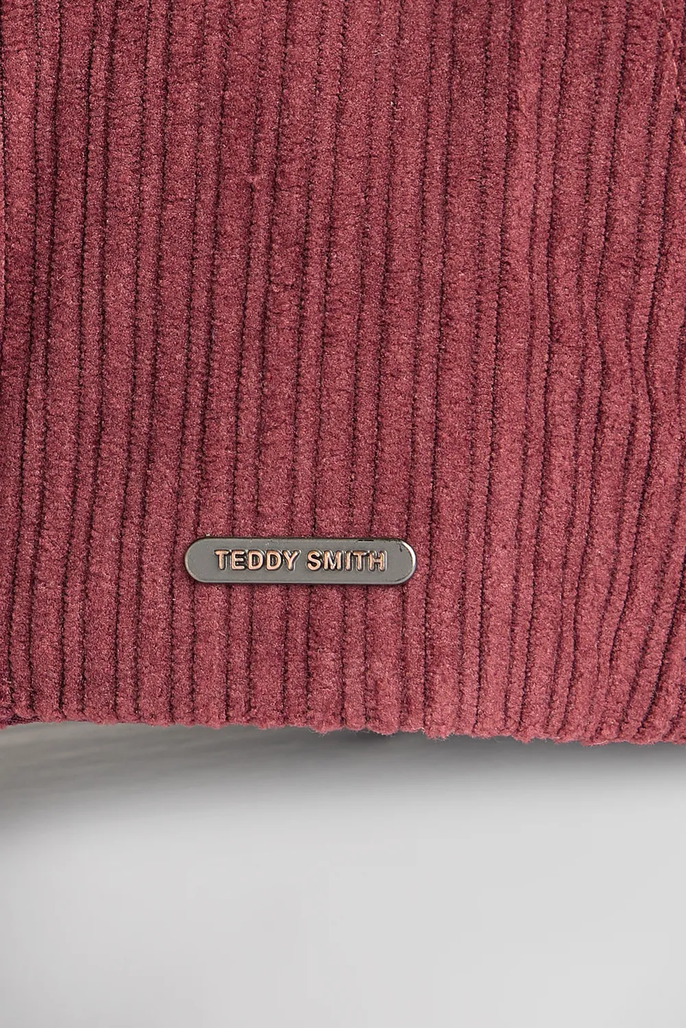 Teddy Smith C-Valou cappellino velluto bordeaux