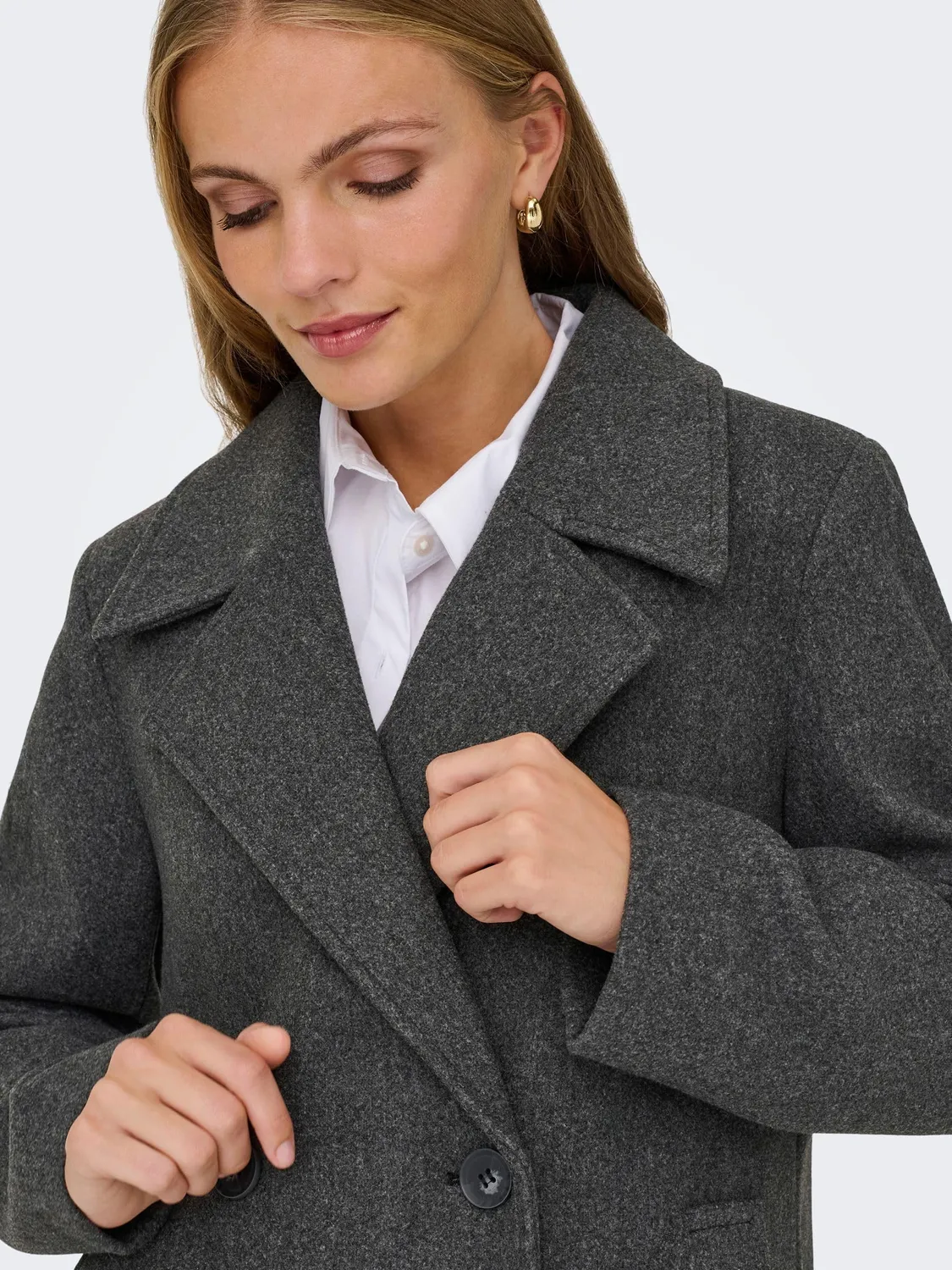 ONLY Onladina Life Cappotto lungo tinta unita
