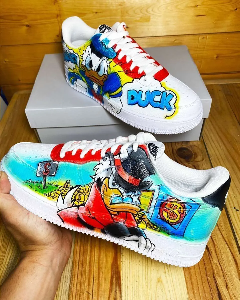Never Say Never Air Force 1 Zio Paperone Paperino Sneakers Pop