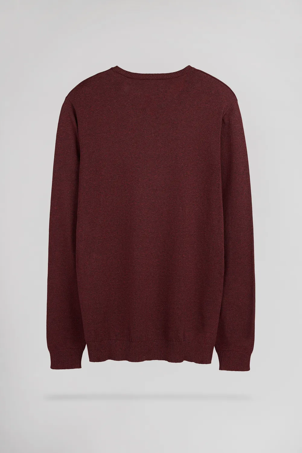 Teddy Smith Pulser 3 maglione scollo V bordeaux cotone
