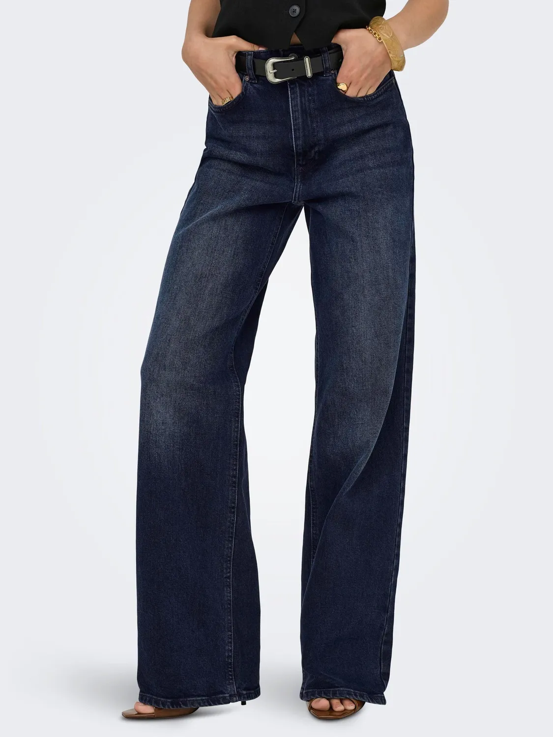 ONLY Onljuicy Jeans Wide Leg 27W/30L vita alta