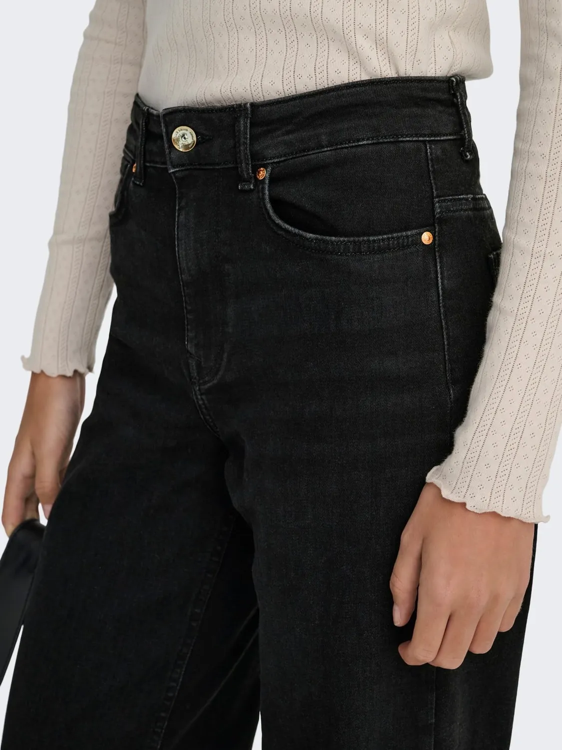ONLY ONLMADISON Jeans Donna Vita Alta Wide Leg