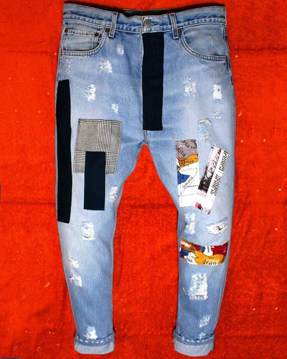 Levi's Vintage Patchwork 1 jeans personalizzato