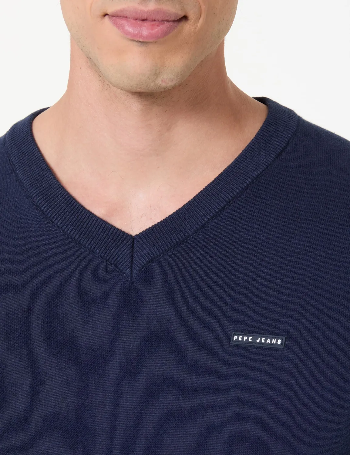 Pepe Jeans Basic V Sweater Maglione Uomo L Blu Cotone