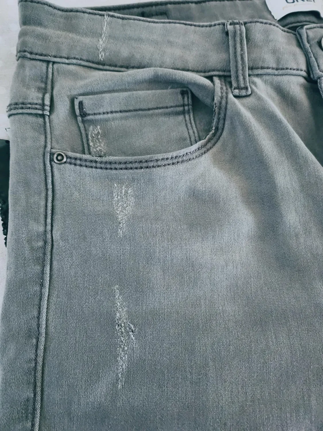 Only Onlroyal HW Skinny Pocket Cut Ext jeans donna nero