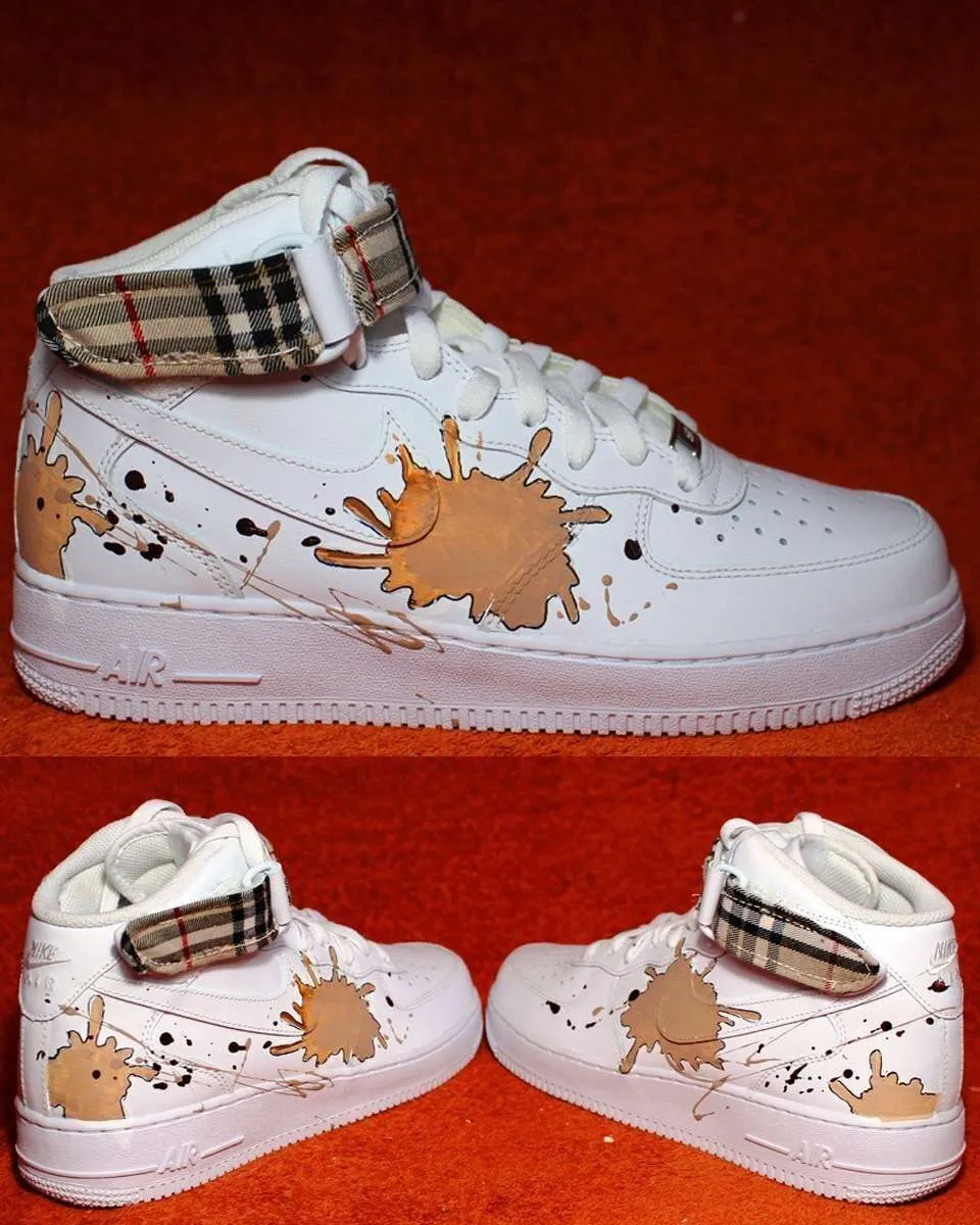 Nike Air Force 1 High sneakers personalizzate Burberry
