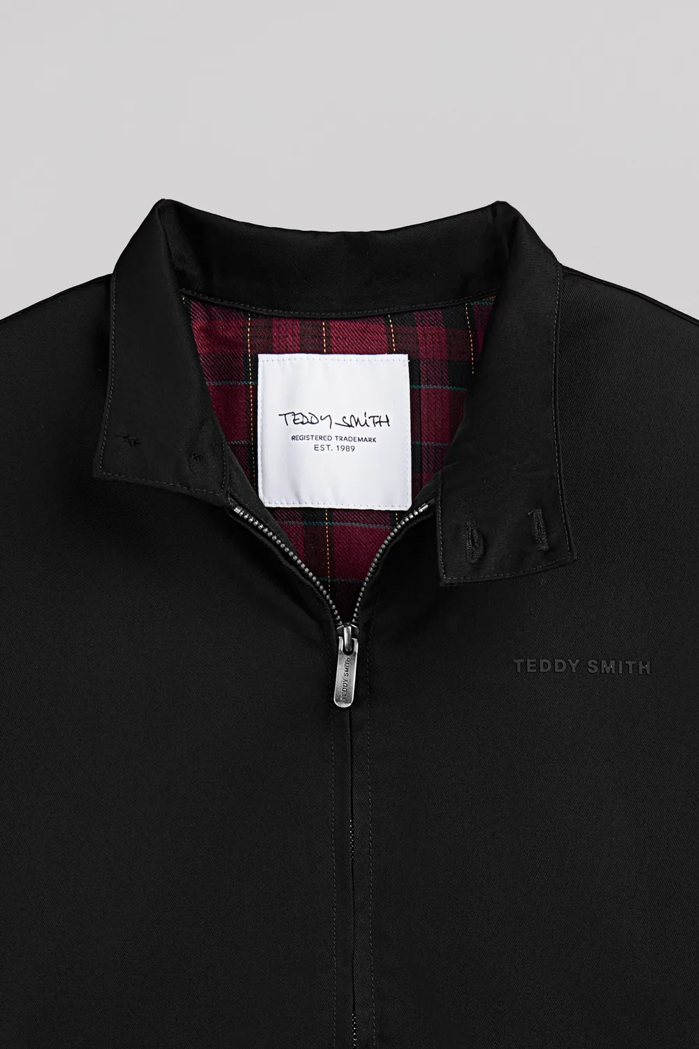 Teddy Smith Sanson 2 giubbotto nero twill uomo