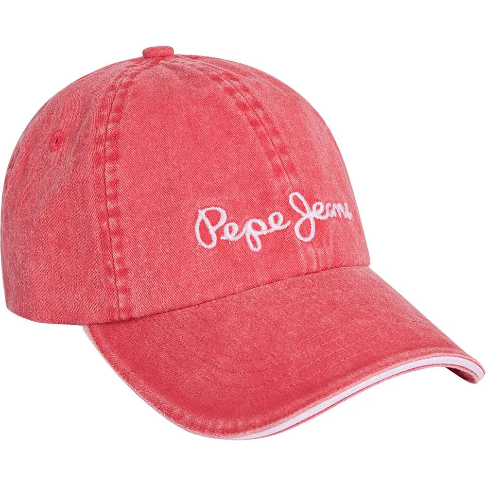 Pepe Jeans Wei Cappellino Donna Rosa Lavato Cotone