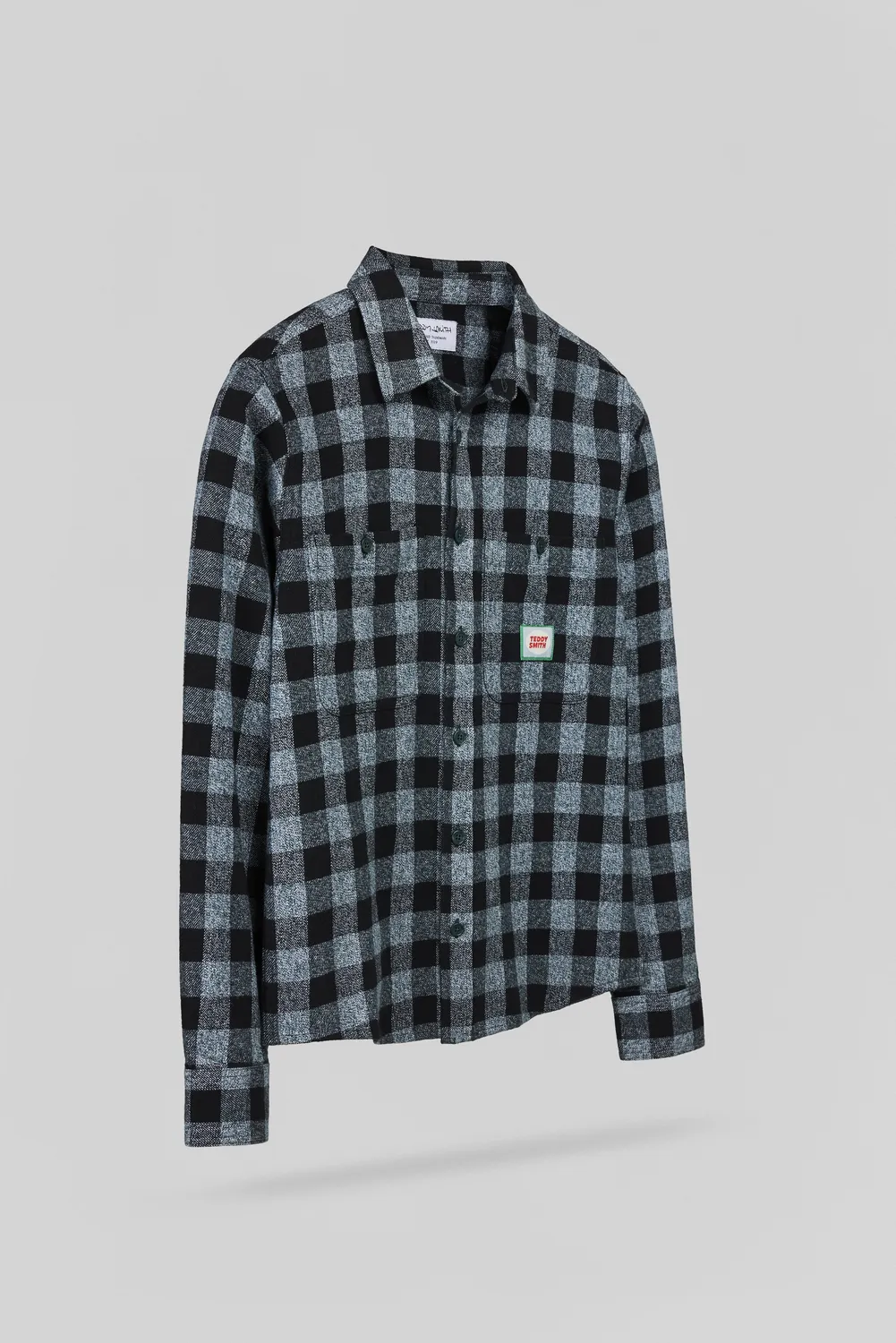 Teddy Smith C-THYA ML JR Camicia Ragazzo Verde Pin